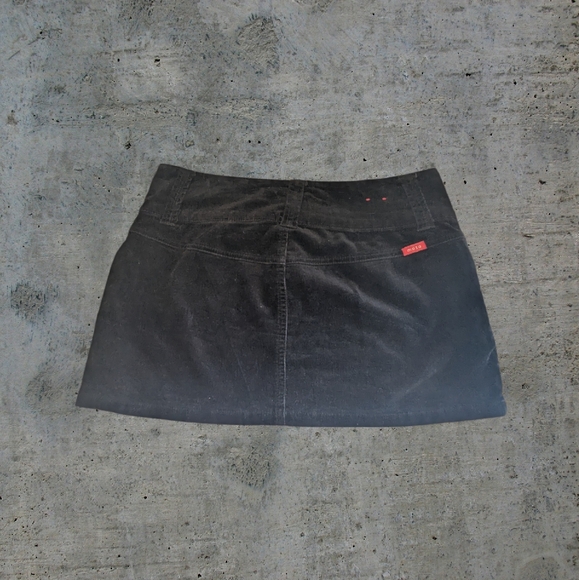 Y2K Moto Corduroy Mini Skirt - Picture 2 of 3